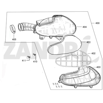 Luchtfilter BTC Riva Sport flat mat antraciet