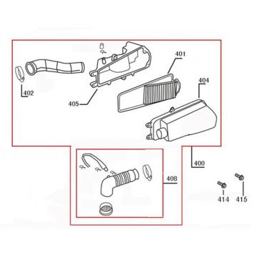 Luchtfilter China R8 flat mat antraciet