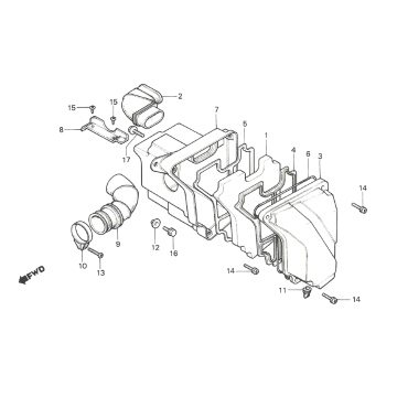 Luchtfilter Honda MTX 50/ MTX 80
