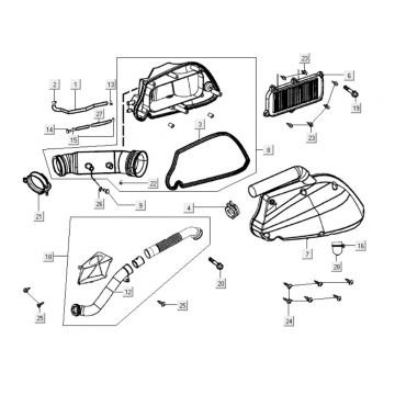 Luchtfilter Kymco New Dink 200i