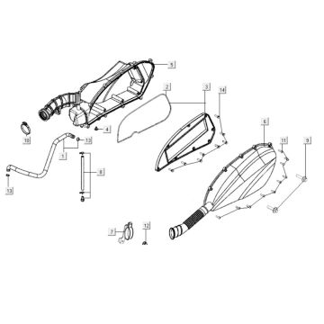 Luchtfilter Kymco Xciting 400i Geel