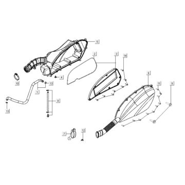 Luchtfilter Kymco Xciting 400i Pearly Black