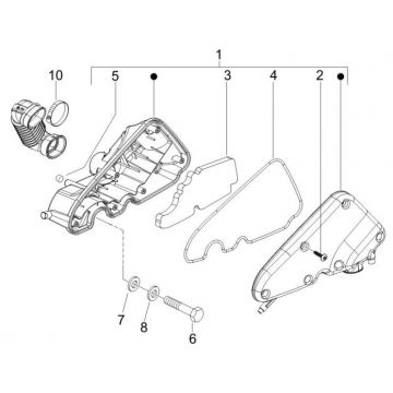Luchtfilter Piaggio Zip 2000 4-takt AC