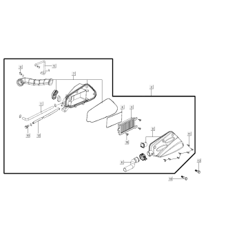 Luchtfilter Kymco Super8 Street 50i Euro 4 matzwart
