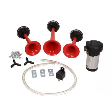 Luchthoorn 12v universeel 3-hoorns ELEC
