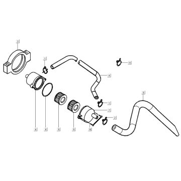 Luchtmembraan Kymco G-Dink 2-takt Donkergrijs