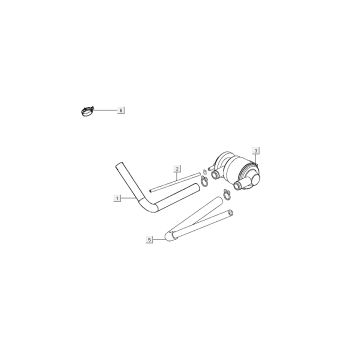 Luchtmembraan Kymco Super8 50 4-takt 2007-2009 Rood zwart