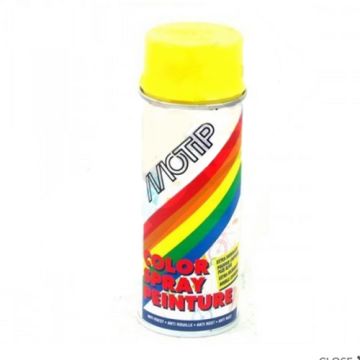 Spuitbus hard geel 400ml Ral 1021 Motip