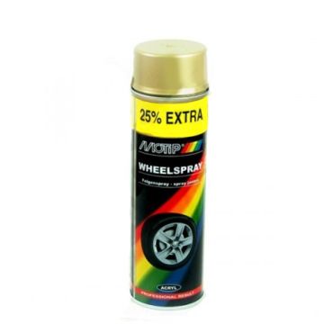 Spuitbus wielspray goud 500ml Motip