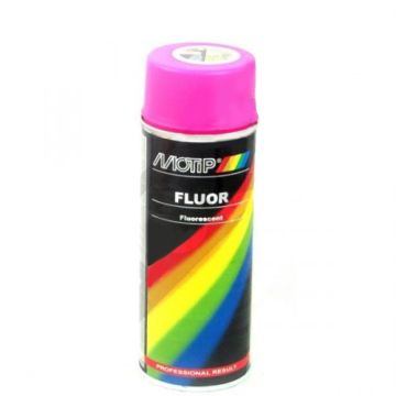 Spuitbus fluor roze 400ml Motip