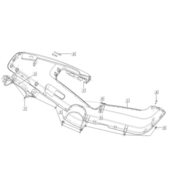 Motorscherm links Niu M+ Sport wit