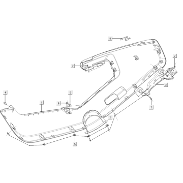 Motorscherm rechts Niu M+ Sport zwart