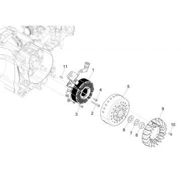 Ontsteking - Stator - Vliegwiel Piaggio Medley 125 ABS Euro 5 2021-2022