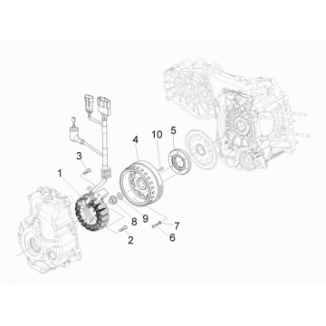 Ontsteking - Stator - Vliegwiel Piaggio MP3 300 LT Sport 2009-2014