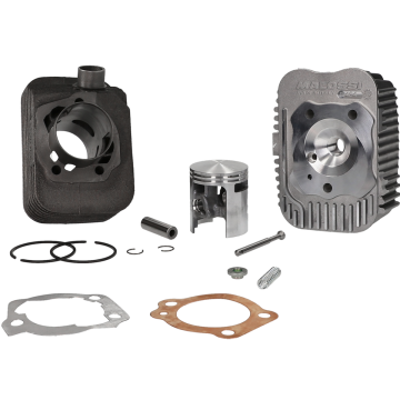 Cilinder met cilinderkop Malossi CVF 63cc Sport 43mm Piaggio-Vespa Ciao/Si/Bravo/Boss/Boxer/Grillo/Eco/Gilera Citta/Italjet Pack (pistonpen 10mm) 3118732
