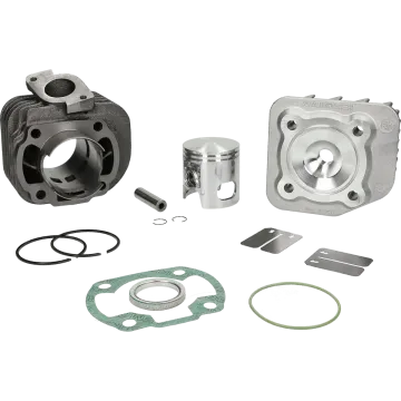 Cilinder met cilinderkop Malossi 70cc Sport-Minarelli AC horizontaal 317083 Ark/Gulliver/Rally/Sonic/SR/Tempo/491/F12/F15/Evolis/Fizz/Flipper/Forte/Macg/Ovetto/Axis/Breeze/Neos/Jog/Why/Zest
