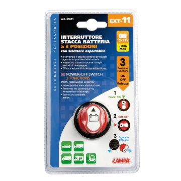 Massa schakelaar universeel drie functies diameter 29mm 12V/32V On-Off-Release Lampa