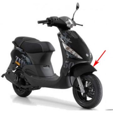 Voorspatbord Piaggio Zip 2000→50cc 2/4-takt matzwart
