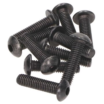 Inbusbout bolkop M5x20mm lengte zwart 10 stuks