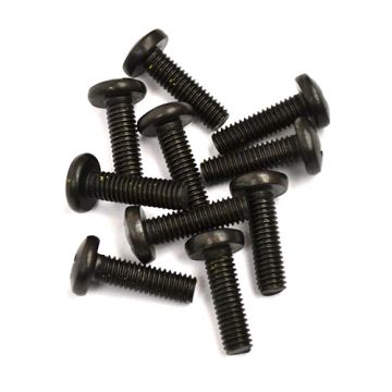 Metaalschroef M6x20mm kruiskop zwart 10 stuks