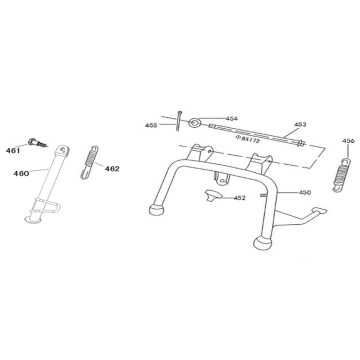 Middenstandaard - Zijstandaard Znen Revival creme grijs