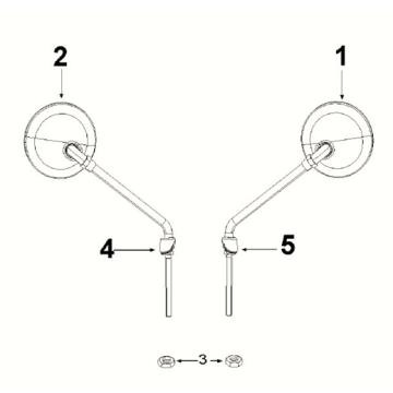 Mirrors Peugeot Django 4-takt E5