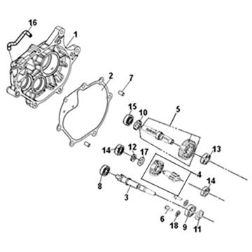 Mission case-drive shaft Sym Symphony ST 125i LC E5
