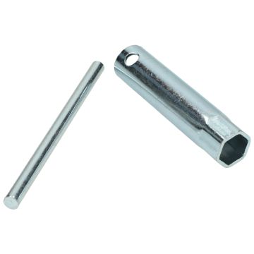Bougiesleutel bromfiets 4-takt 16x100mm lengte/ diameter 10mm SW16