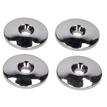 Windscherm dop chroom 4 stuks buitendiameter 32mm universeel KXM