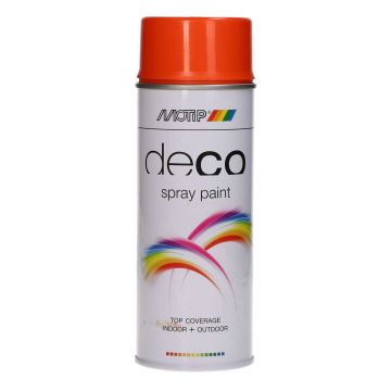 Spuitbus rein oranje 400ml Ral 2004 Motip