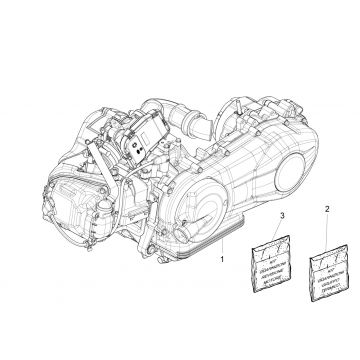 Motorblok compleet Piaggio Liberty 125 IGET 3V IE ABS Euro 4 2015-2019