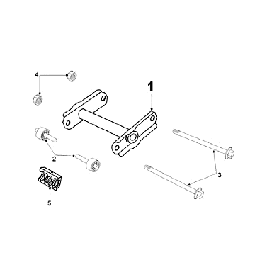 Motorophanging Peugeot Ludix 10 Zwart