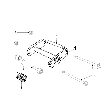 Motorophanging Peugeot Vivacity Blauw