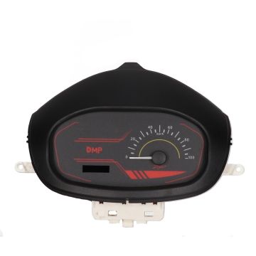 Kilometertellerset Evo Piaggio Zip 4-takt 50cc I-get Euro 4-5 rood DMP