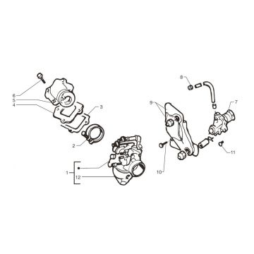 Oliepomp- Carburateur Yamaha Jog-R 50 2-takt LC