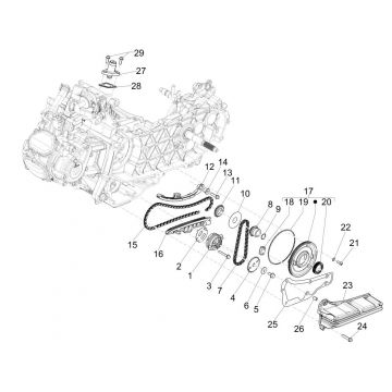 oliepomp Piaggio Medley 125 ABS Euro 5 2021-2022