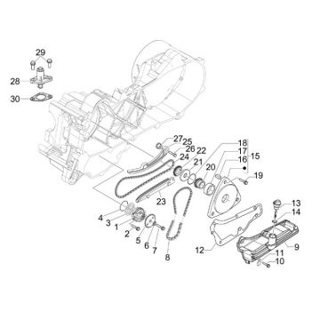 Oliepomp Vespa Sprint 50 4-takt 2V 25km/u