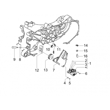 Oliepomp Gilera Runner 50 SP 50 2-takt LC 2010-2017