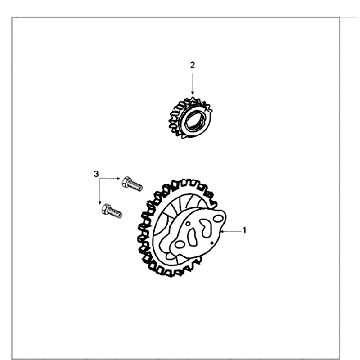 Oliepomp Peugeot Speedfight 3 50 4-takt AC Rood