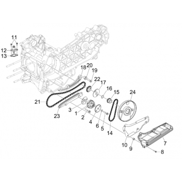 Oliepomp Piaggio MP3 300 LT Sport 2009-2014