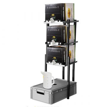 olierek + olieopvangbak voor 3x 20L zak/box kroon