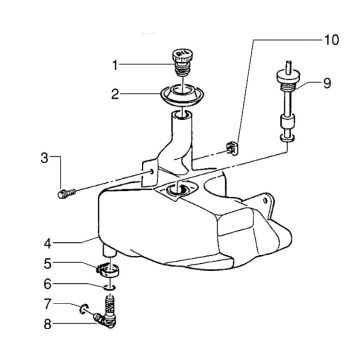 Olietank Piaggio Zip RST 50 2-takt AC