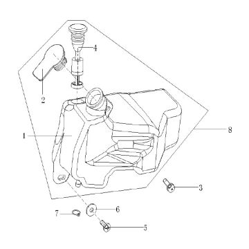 Olietank Generic Cracker 50 2-takt wit 2009 25