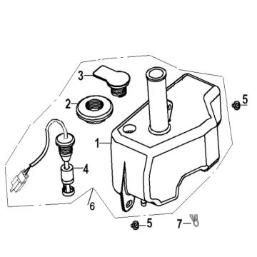 Olietank Generic Ideo 50 2-takt wit 2010