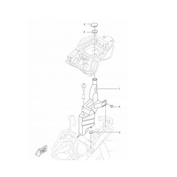 Olietank Yamaha Aerox 50 2-takt LC 2013