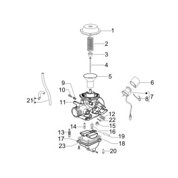 Carburateur Piaggio New Fly 4-takt 2V
