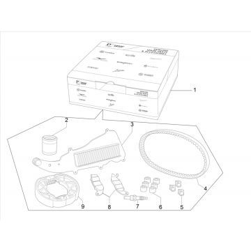 Onderhoudspakket Piaggio Piaggio Liberty 125 IGET 3V IE ABS Euro 4 2015-2019