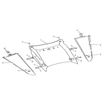 Onderkuip - Zijskirts AGM GT blauw