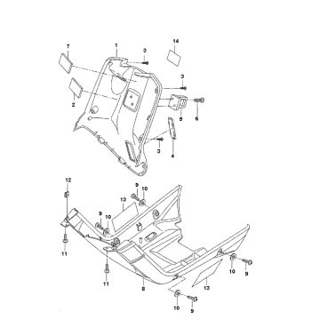 Onderspoiler- Binnenkap Yamaha Bw's 2-takt