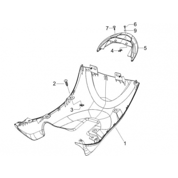 Onderspoiler Piaggio Zip 2000 4-takt AC